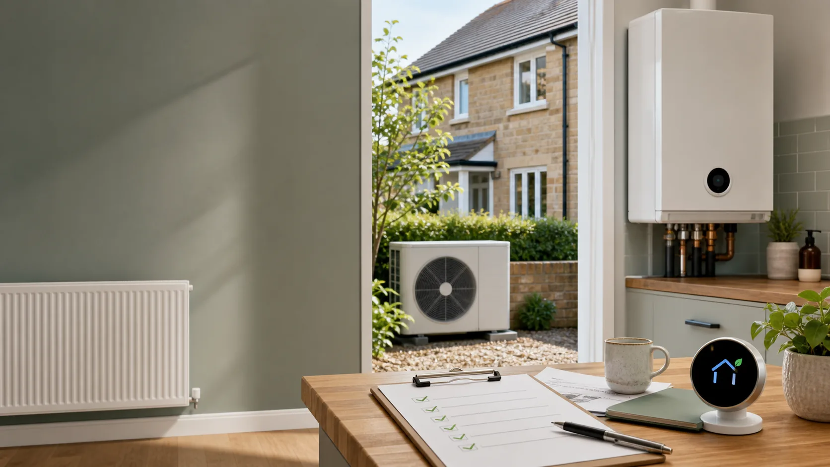 Boiler Upgrade Scheme 2026 changes — the £9,000 off-gas heat pump grant, plus new £2,500 air-to-air and heat-battery grants